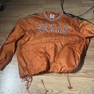 Vintage 90s Russell Texas Longhorns Pullover Windbreaker Jacket Men’s Sz L Lined